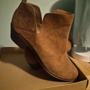 Brown Leather Ankle Boots Lucky Brand